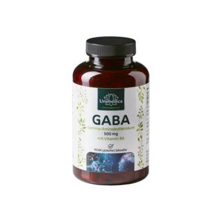 GABA - 500 mg pro Tagesdosis (1 Kapsel) - 200 Kapseln - von Unimedica