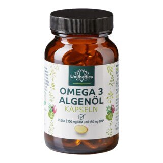 Huile d'algue en gélules - avec 250 mg de DHA - 90 gélules - par Unimedica/