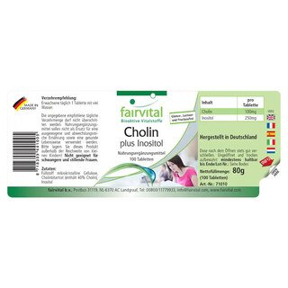 Cholin plus Inositol - 100 Tabletten