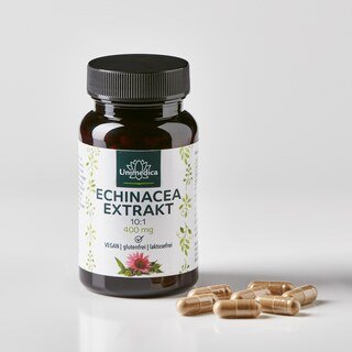 Echinacea Extrakt 10:1 - 400 mg - 90 Kapseln - von Unimedica