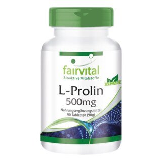 L-Prolin - 500 mg - 90 Tabletten