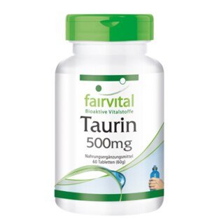 Taurin 500 mg - 60 Tabletten/