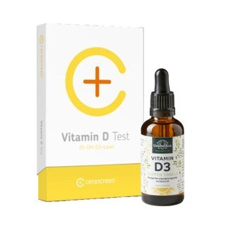 Set - Vitamin D Test + Vitamin D3 Tropfen - 50 ml (von Unimedica)