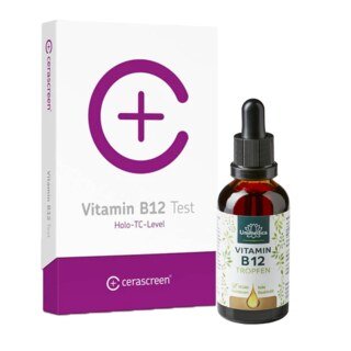 Cerascreen Vitamin B12 Test + Vitamin B12 Tropfen - 50 ml (von Unimedica) im Set/