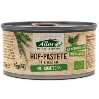 Hof-Pastete mit Kräutern Bio - Allos - 125 g/