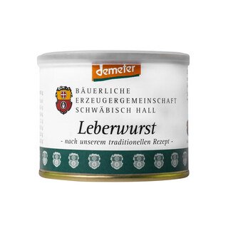 Hausmacher Leberwurst Bio Demeter  - Bäuerliche Erzeugergemeinschaft Schwäbisch Hall - 200 g