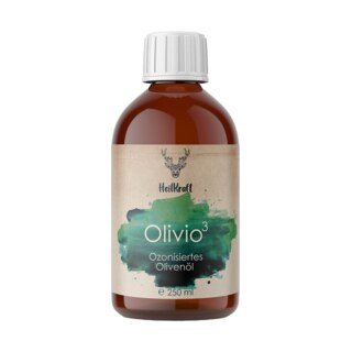 Kosmetisches Mittel - Hautöl Olivio³ - Ozonisiertes Olivenöl - Hersteller: Firma Heilkraft Lebenskraft Manufaktur - 250 ml/