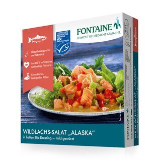 Wildlachs-Salat Alaska - Fontaine - 200 g/