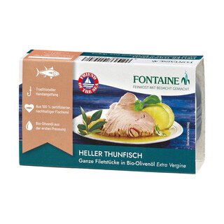 Heller Thunfisch in Bio-Olivenöl - Fontaine - 120 g/