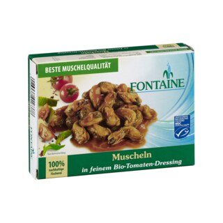 Muscheln in feinem Bio-Tomatendressing - Fontaine - 110 g