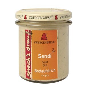 streich's drauf - Sendi Brotaufstrich Bio - Zwergenwiese - 160 g/