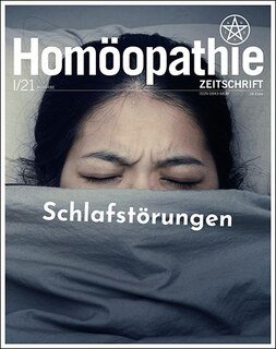 Homöopathie Zeitschrift 2021/1 - Schlafstörungen/Homöopathie Forum e.V.