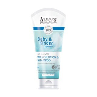 Lavera Baby & Kinder Sensitiv Waschlotion & Shampoo - 200 ml/