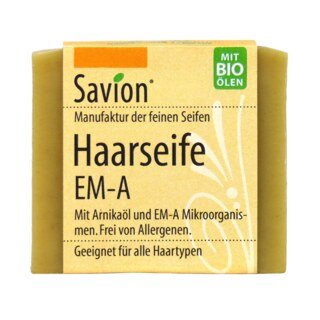 Haarseife EM-A - für alle Haartypen - Savion - 85 g
