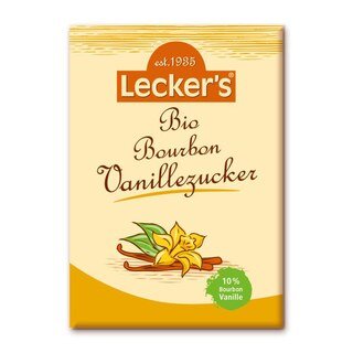 Bourbon Vanillezucker Bio - Lecker`s - 2 x 8 g/