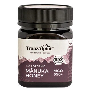 Bio Manuka Honig Bio MGO 550+ - Tranz Alpine - 250 g