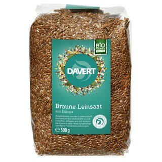 Braune Leinsaat Bio - Leinsamen Davert - 500 g