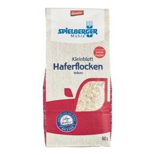 Kleinblatt Haferflocken Vollkorn demeter-bio - Spielberger Mühle - 500 g/