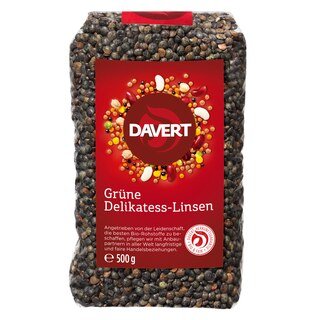 Grüne Delikatess-Linsen Bio - Davert - 500 g