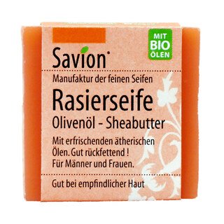 Rasierseife - Olivenöl - Sheabutter - Savion - 50 g/