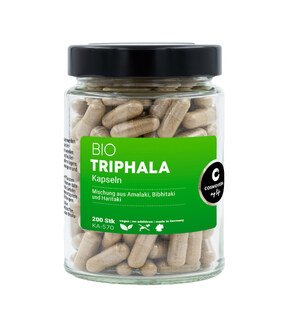 Triphala Kapseln Bio - Cosmoveda - 200 Kapseln