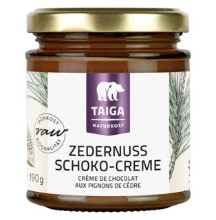 Zedernuss Schoko-Creme Bio - Taiga Naturkost - 190 g