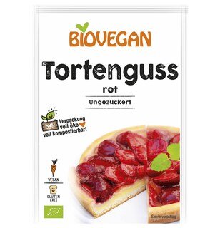 Tortenguss rot Bio - Biovegan - 2 x 7 g/