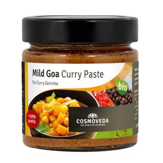 Mild Goa Curry Paste Bio - Cosmoveda - 175 g/