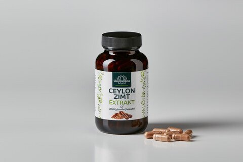 Ceylon Zimt Extrakt 10 : 1 - 190 mg pro Tagesdosis (1 Kapsel) - 120 Kapseln - von Unimedica