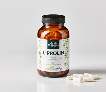 L-Prolin Kapseln - 120 Kapseln - 1.000 mg pro Tagesdosis -  von Unimedica
