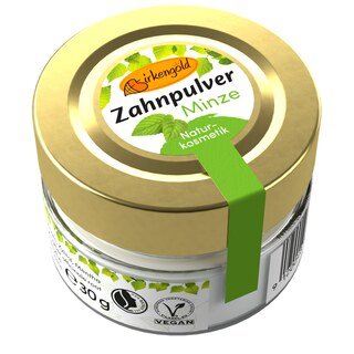 Zahnpulver Minze - Birkengold - 30 g