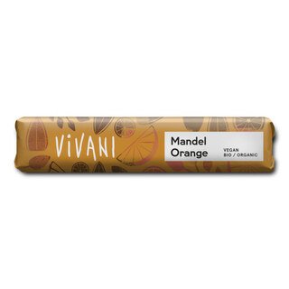 Mandel Orange Schokoriegel bio - Vivani - 35 g/