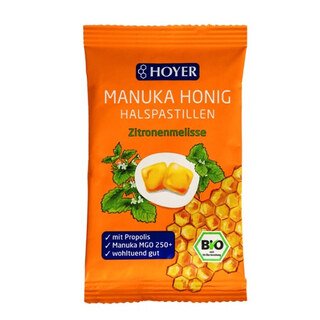 Manukahonig MGO 150+ active Halspastillen bio - HOYER - 30 g