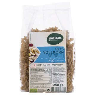 Reis Vollkorn Spirelli bio - Naturata - 250 g/