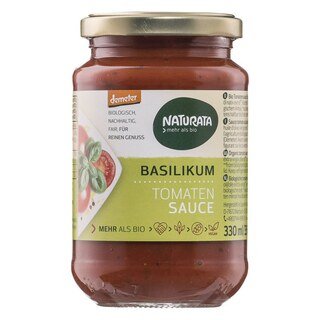Basilikum Tomaten Sauce demeter-bio - Naturata - 330 ml/