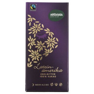 Lateinamerika Edelbitter Schokolade bio - Naturata - 80 g/