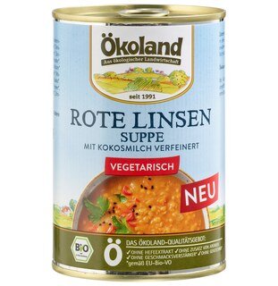 Rote Linsensuppe bio - Ökoland - 400 g/