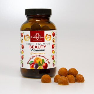 Beauty Vitamine für Haut, Haare und Nägel - Fruchtgummis - 60 Gummis - von Unimedica