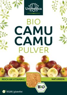 Bio Camu Camu Pulver - mit 250 mg Vitamin C pro Tagesdosis (5 Messlöffel) - 500 g - von Unimedica