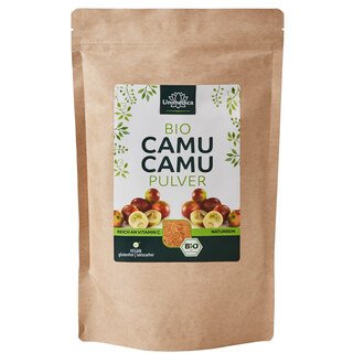 Bio Camu Camu Pulver - mit 150 mg Vitamin C pro Tagesdosis (5 Messlöffel) - 500 g - von Unimedica/