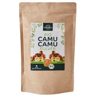 Bio Camu Camu Pulver - mit 178 mg Vitamin C pro Tagesdosis (5 Messlöffel) - 500 g - von Unimedica/