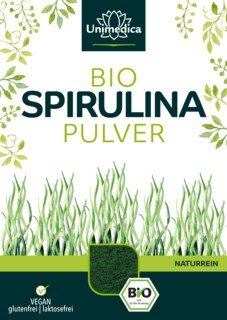 Bio Spirulina Pulver - 500 g - proteinreich - 3-5 g proTagesdosis - von Unimedica