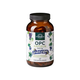 OPC Limited Edition - mit 440 mg reinem OPC Gehalt pro Tagesdosis - 180 Kapseln - von Unimedica/