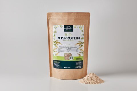 Bio Reis Proteinpulver - 80 % Proteingehalt - 1000 g - von Unimedica