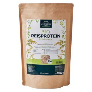 Organic Rice Protein Powder - 80 % protein content - 1000 g - from Unimedica/