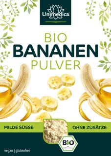 Bio Bananen Pulver - naturrein - 250 g - vegan - von Unimedica