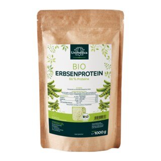 Bio Erbsenprotein - 86 % Proteingehalt - hochwertige pflanzliche Proteinquelle - 1000 g - von Unimedica/