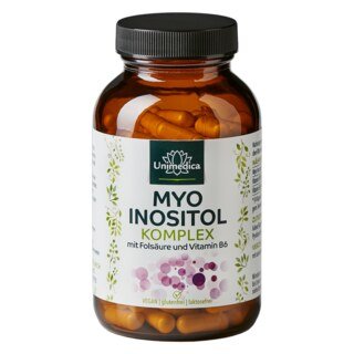 Inositol - mit Myo Inositol, D-Chiro-Inositol und Vitamin B6 + B9 (Folsäure) - 120 Tabletten - von Unimedica
