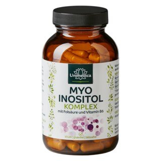 Myo Inositol Komplex - mit Folsäure und Vitamin B6 - 120 Kapseln - von Unimedica