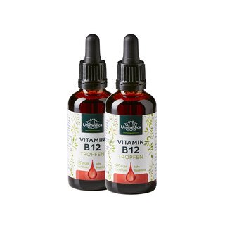 Set: Vitamin B12 drops - 2 x 50 ml - by Unimedica/